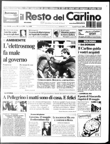 Il Resto del Carlino : giornale dell'Emilia